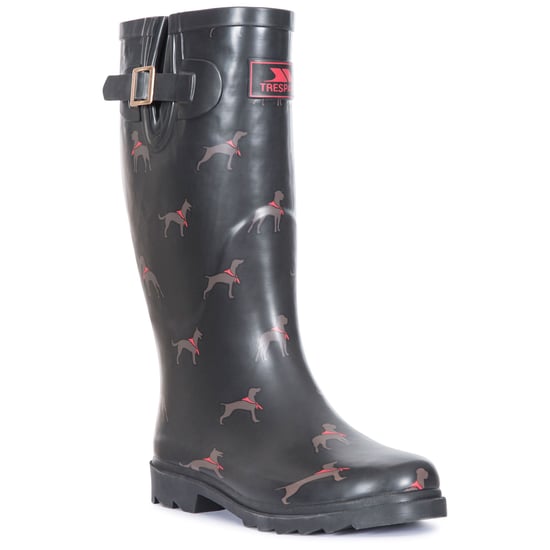 Trespass Womens/Ladies Samira Gedruckte Gummistiefel (Schwarz) - Image 1