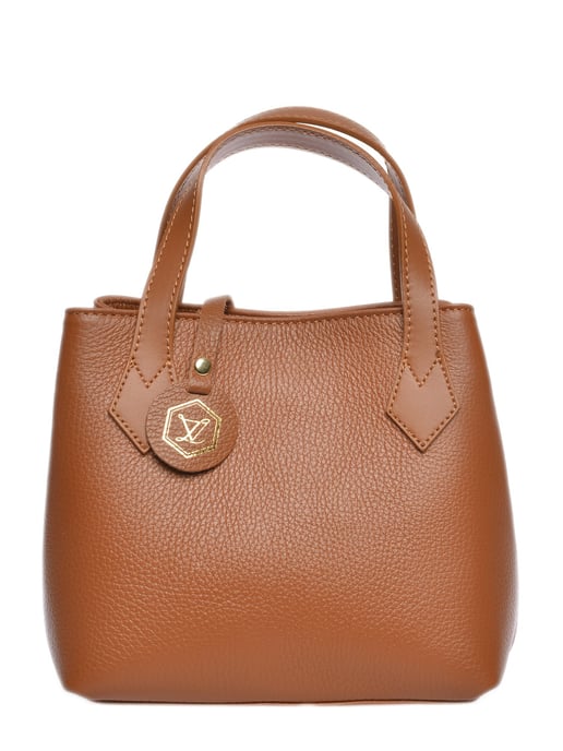 Luisa Vannini Braun Rindsledertasche - Image 1