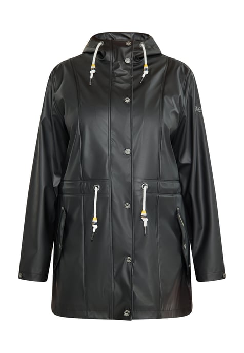 Schmuddelwedda Curvy Regenmantel Damen schwarz - Image 1