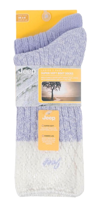 Jeep - 2er-Pack Damen Supersoft Wanderstiefel Socken - Image 2