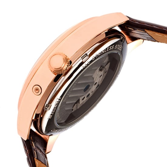 Heritor Automatik Sebastian Semi-Skelett Lederarmbanduhr - Image 3