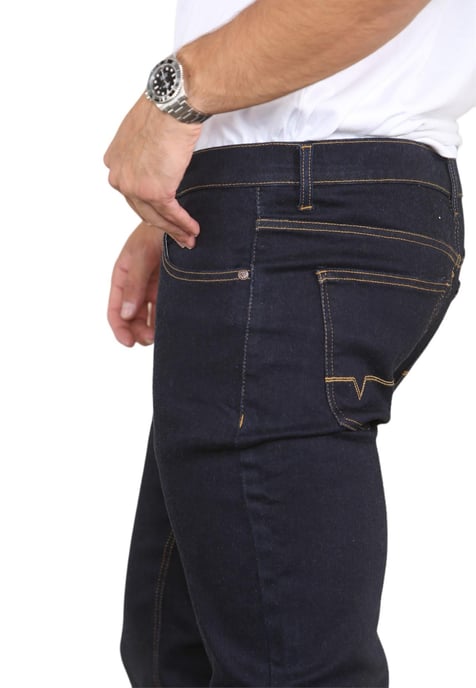 MYT Herren-Jeans mit geradem Bein, Hyper-Stretch-Denim in Indigo - Image 5