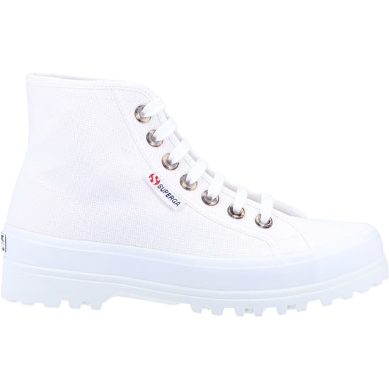 Superga 2341 Alpina Harz Ösen 100% Baumwolle Damen Weiß Stiefel - Image 4