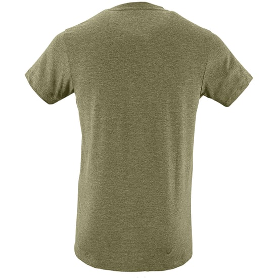 SOLS Herren Regent Slim Fit T-Shirt mit kurzen Ärmeln (Heather Khaki) - Image 2