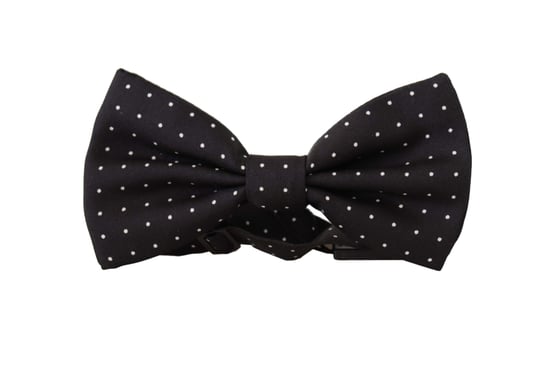 Dolce & Gabbana Graue 100% Seide Verstellbare Hals Papillon Männer Krawatte - Image 1