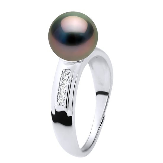 Ring Jewelry - Real Cultured Tahiti Pearl Round 8-9 mm