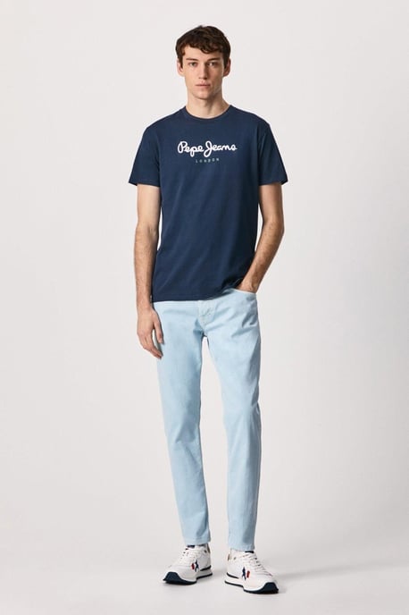 Eggo Logo T-Shirt Navy - Image 2