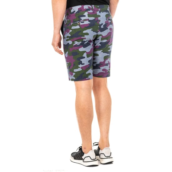 Bermuda shorts with straight cut hems and belt loops LMB007 man