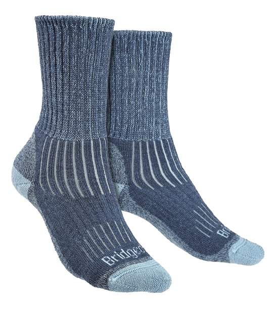 Bridgedale - Damen Wandern Midweight Merinowolle Socken - Blau - Image 1
