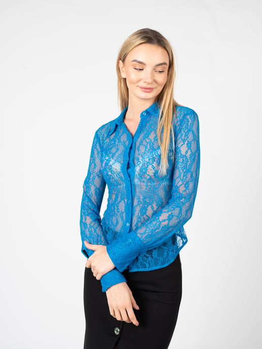 Pinko Hemd Cortese Damen blau - Image 3