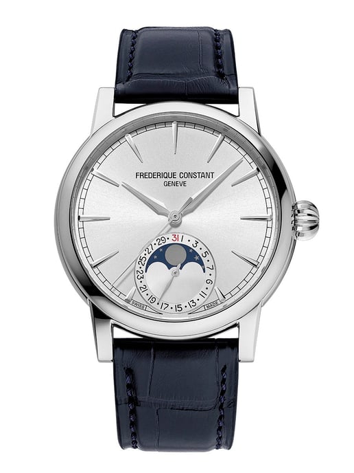 Frédérique Constant Classic Moonphase Blau Herren Armbanduhr FC-716S3H6 - Image 1