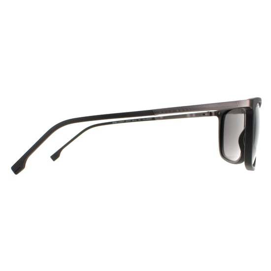 Hugo Boss Rectangle Mens Matte Black Grey Polarized BOSS 1249/S/IT
