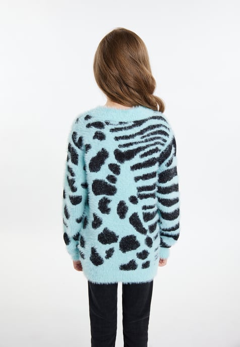 Mymo Strickpullover Mädchen Lagune Minze - Image 4