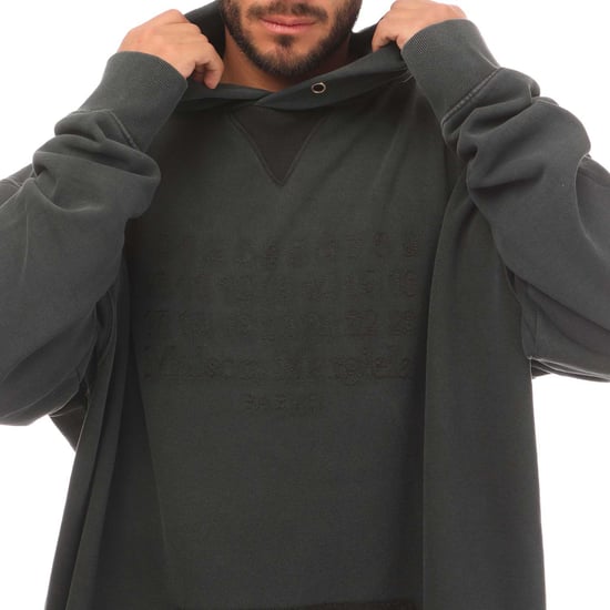 Men's Maison Margiela Hooded Sweatshirt in Black