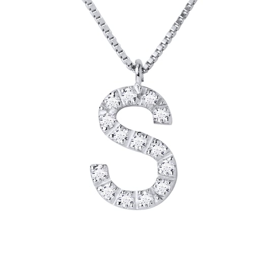 DIADEMA - Necklace with Diamonds - S - White Gold