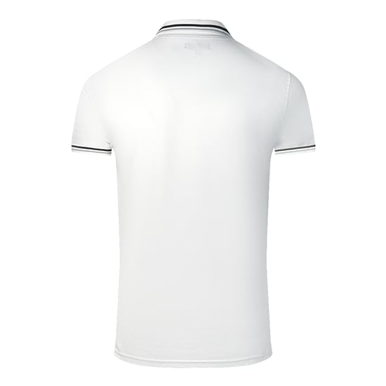 Cavalli Class Zwillings-Tipp-Kragen Weißes Poloshirt - Image 2