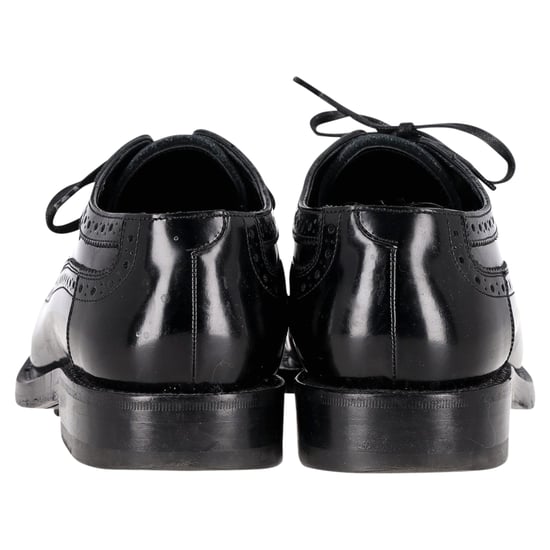 Celine Brogue Schnür-Oxfords aus schwarzem Kalbsleder - Image 4