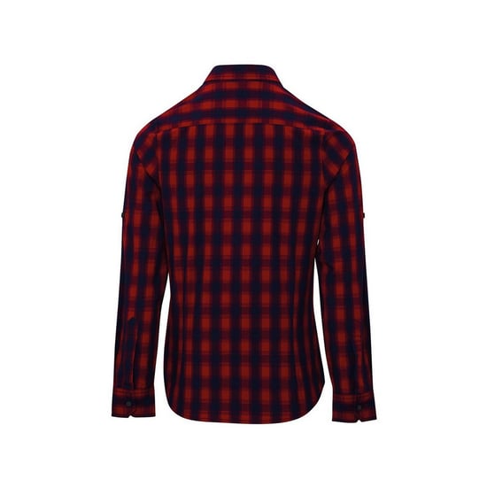 Premier - "Mulligan" Hemd für Damen Langärmlig (Rot/Marineblau) - Image 2