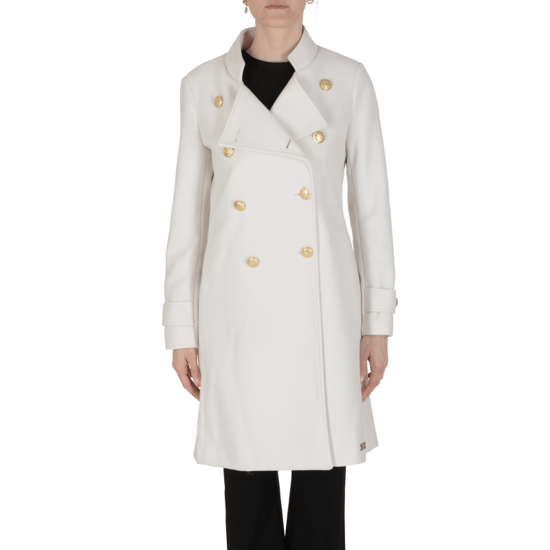 19V69 Italia Womens Coat White ARMIE WHITE