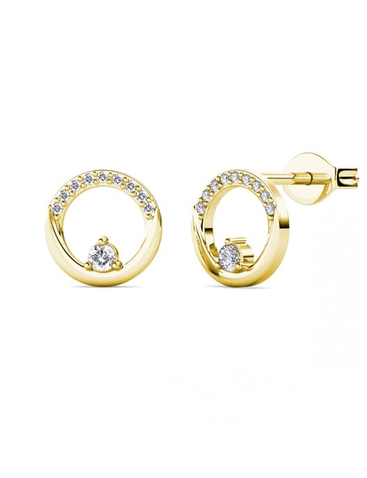 Clarine Ohrringe - Gold und Kristall - Image 1