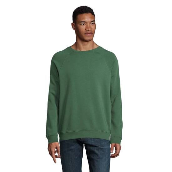 SOLS Unisex Adult Space Organic Raglan Sweatshirt (Flaschengrün) - Image 4