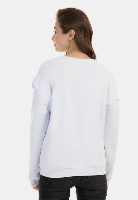 Mymo Sweatpullover Damen weiss - Image 4