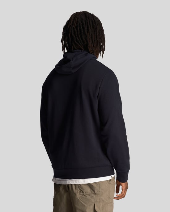 Lyle & Scott Herren-Hoodie mit Loopback-Stickerei in Marineblau - Image 2