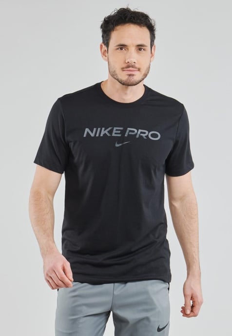 Nike Pro Dri Fit Herren-T-Shirt in Schwarz - Image 1