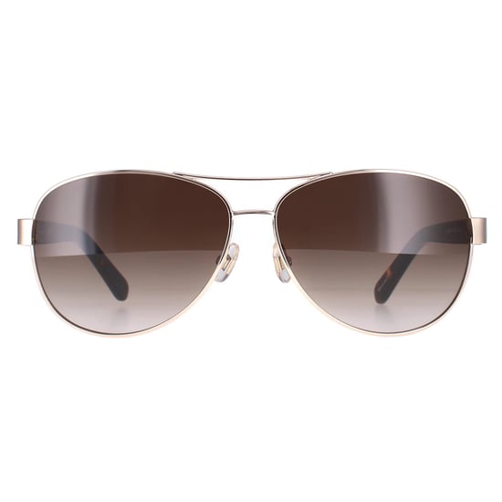 Kate Spade Aviator Womens Gold Havana Brown Gradient Dalia 2/S