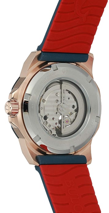 Bulova Marine Star Blau Herren Armbanduhr 98A227 - Image 3