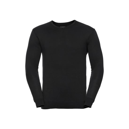 Russell Collection - Sweatshirt V-Ausschnitt für Herren (Schwarz) - Image 1