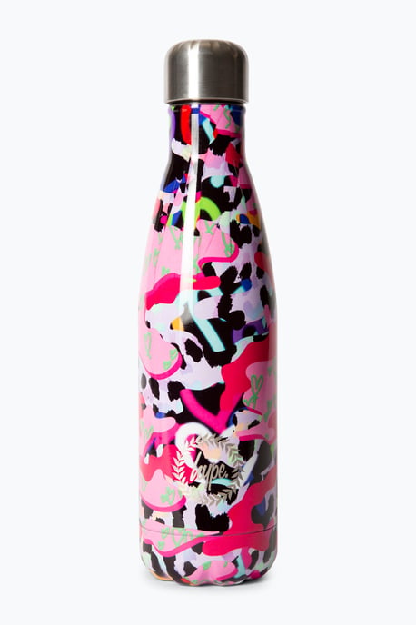 Hype Girls Multicoloured Patterns Thermal Water Bottle - Image 1
