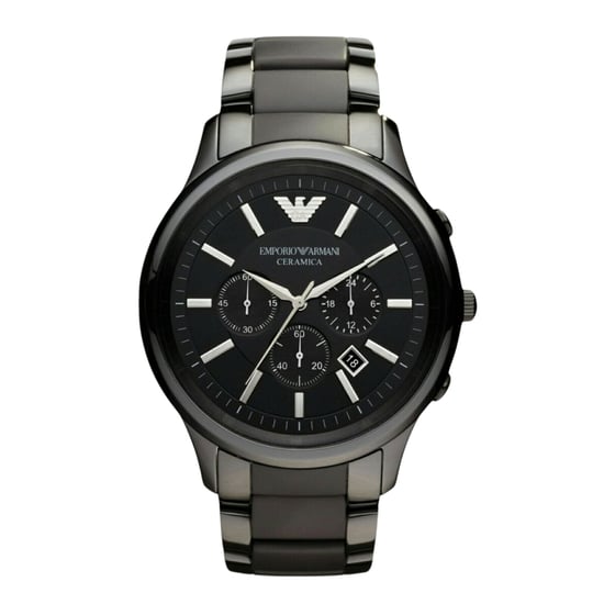 Emporio Armani Herrenuhr Quartz Dunkelgrau - Image 1