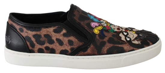 Mocassins Dolce & Gabbana en cuir léopard #dgfamily pour femme - Image 1