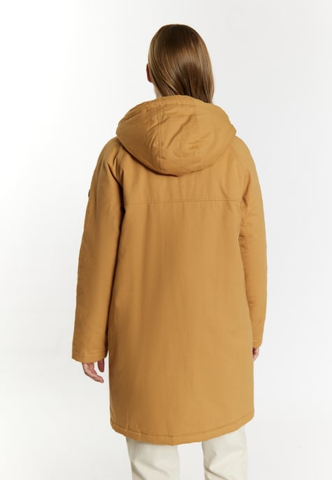 Dreimaster Winterparka Damen Kamel - Image 4