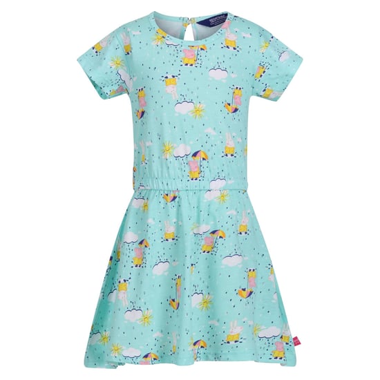 Regatta Baby Girls Peppa Pig Clouds Casual Dress (Aruba Blue)