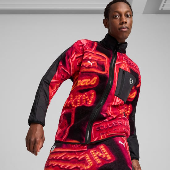 PUMA Mens Scuderia Ferrari Race Neon Energy Fleece Jacket