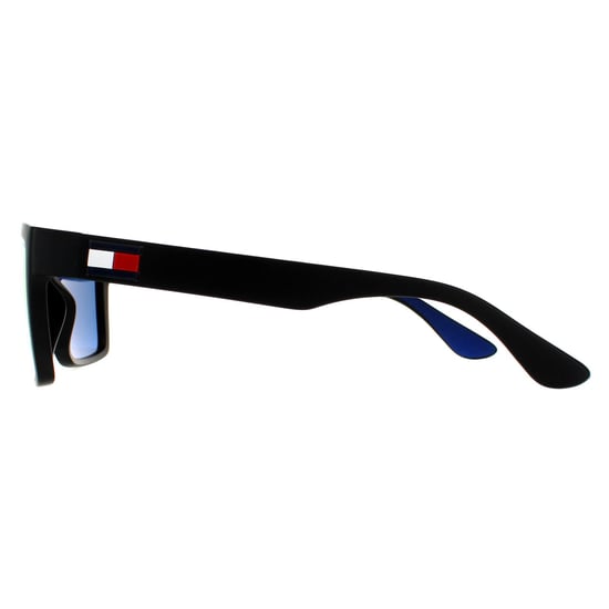 Tommy Hilfiger Rectangle Mens Matte Black Grey Infrared Sonnenbrillen - Image 3