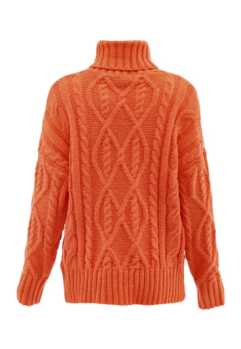 Mymo Rollkragenpullover Damen orange - Image 2