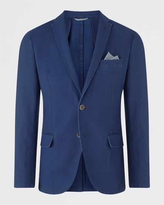 Indigo Pique Slim Jacket