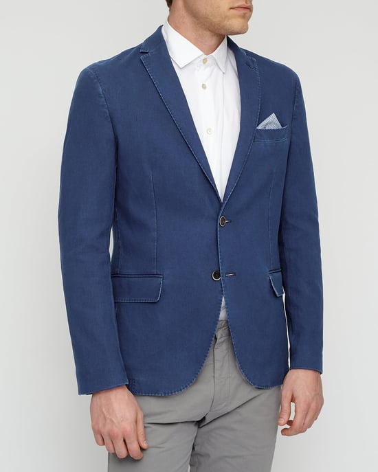 Indigo Pique Slim Jacket