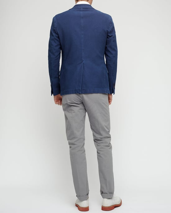 Indigo Pique Slim Jacket