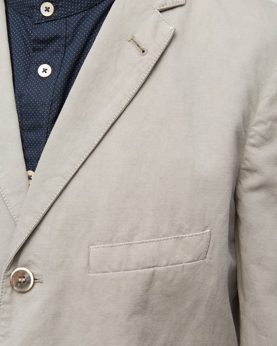  Cotton Linenen 3 Button Jacket