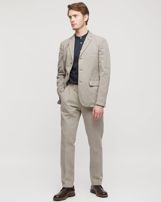 Cotton Linenen 3 Button Jacket