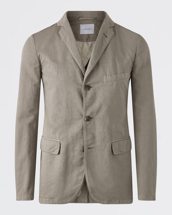  Cotton Linenen 3 Button Jacket