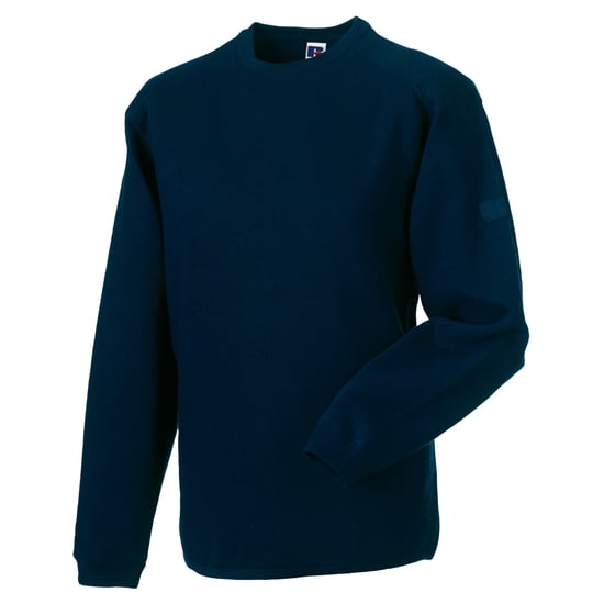 Russell Herren Rundhalsausschnitt Set In Sweatshirt Top (French Navy) - Image 2