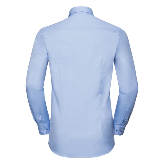 Russell Collection - Hemd für Herren Langärmlig (Hellblau/Mittelblau/Leuchtend Navy-Blau) - Image 2