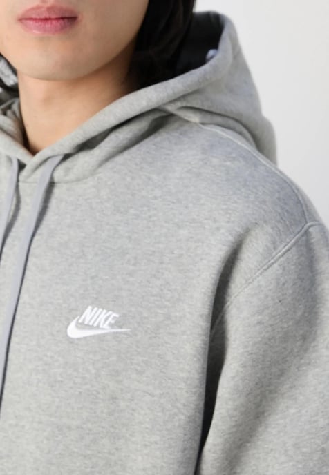 Nike Herren Sportswear Club Fleece Trainingsanzug mit Kapuze in Grau - Image 3