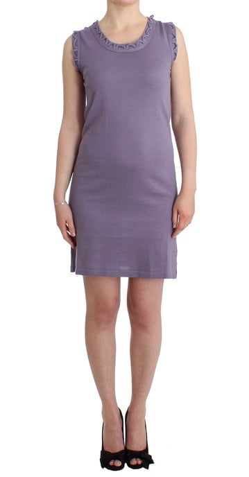 John Galliano Robe en jersey de coton violet pour femme - Image 1