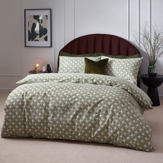 Hoem Alexa Abstract Cotton Rich Duvet Cover Set
